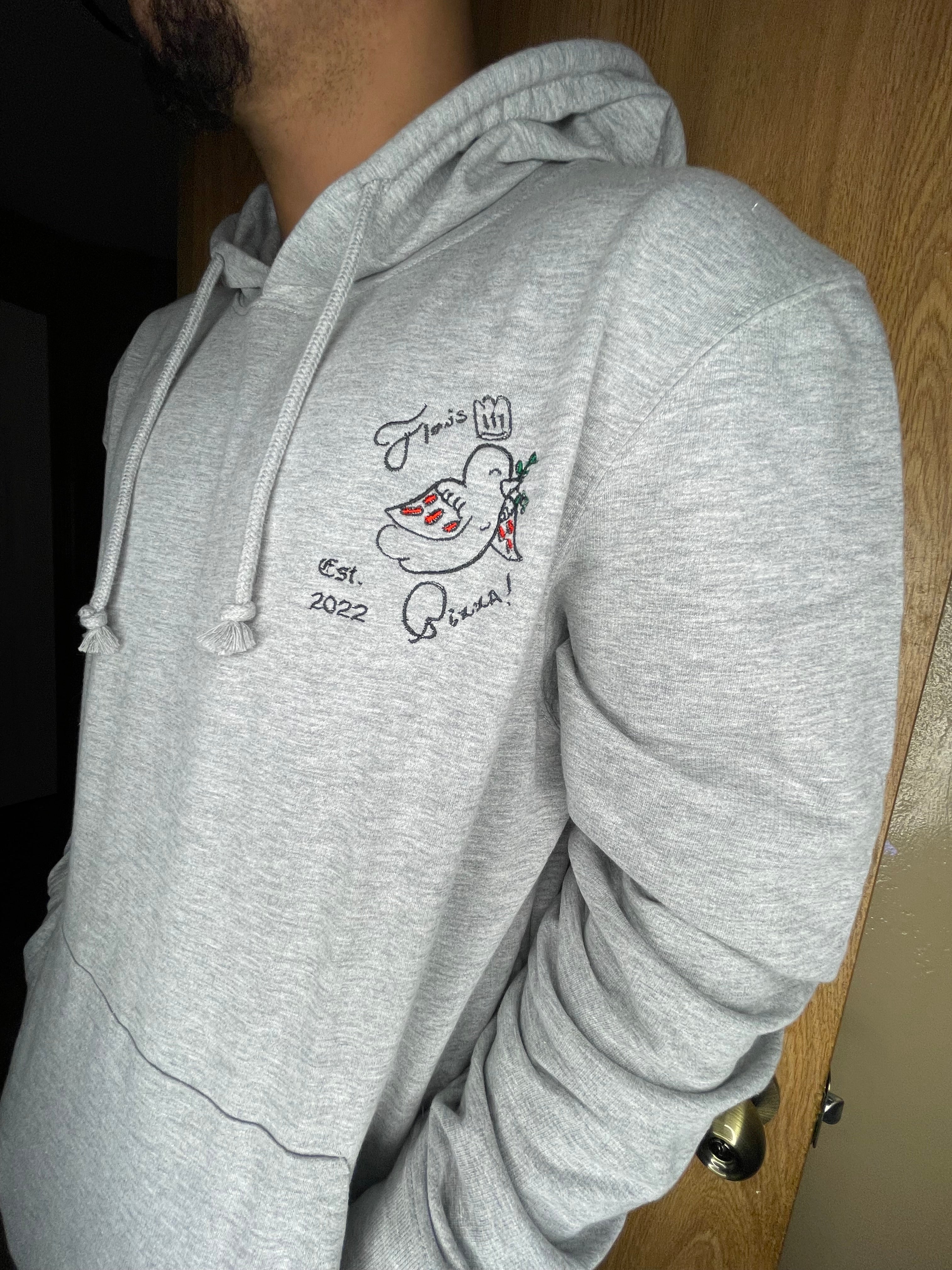 Flows Pizza Grey Hoodie