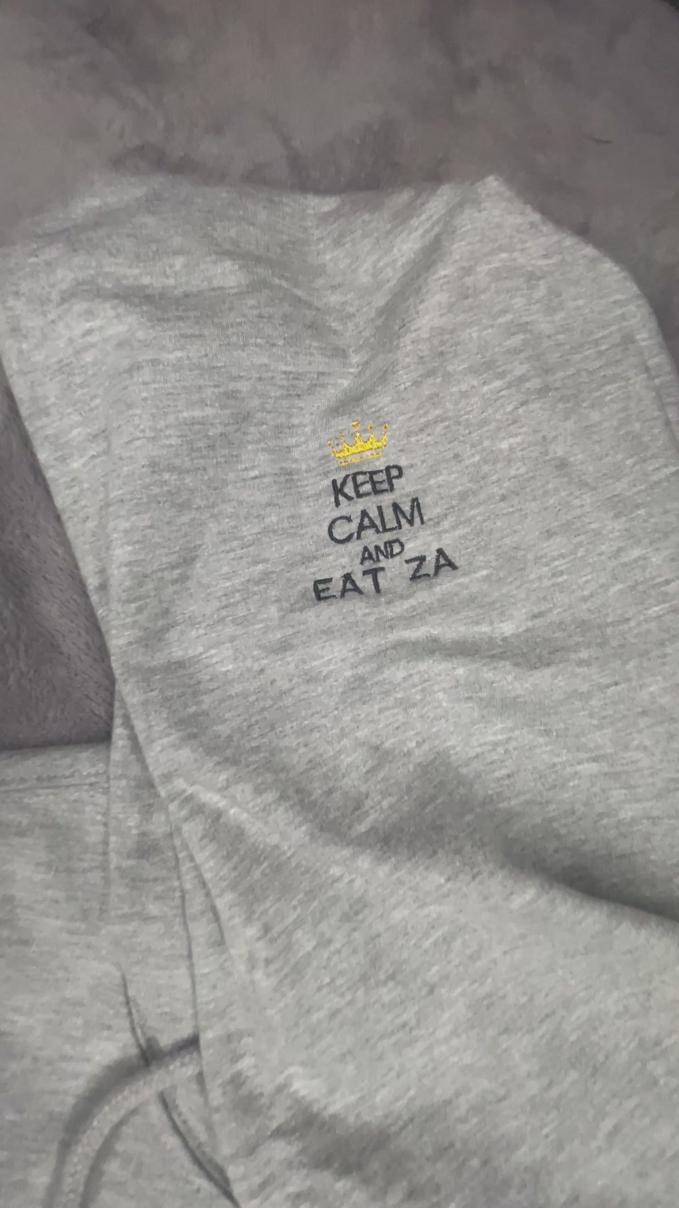 Flows Pizza Grey Hoodie